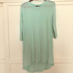 Tobi brand, mint colored, t-shirt dress